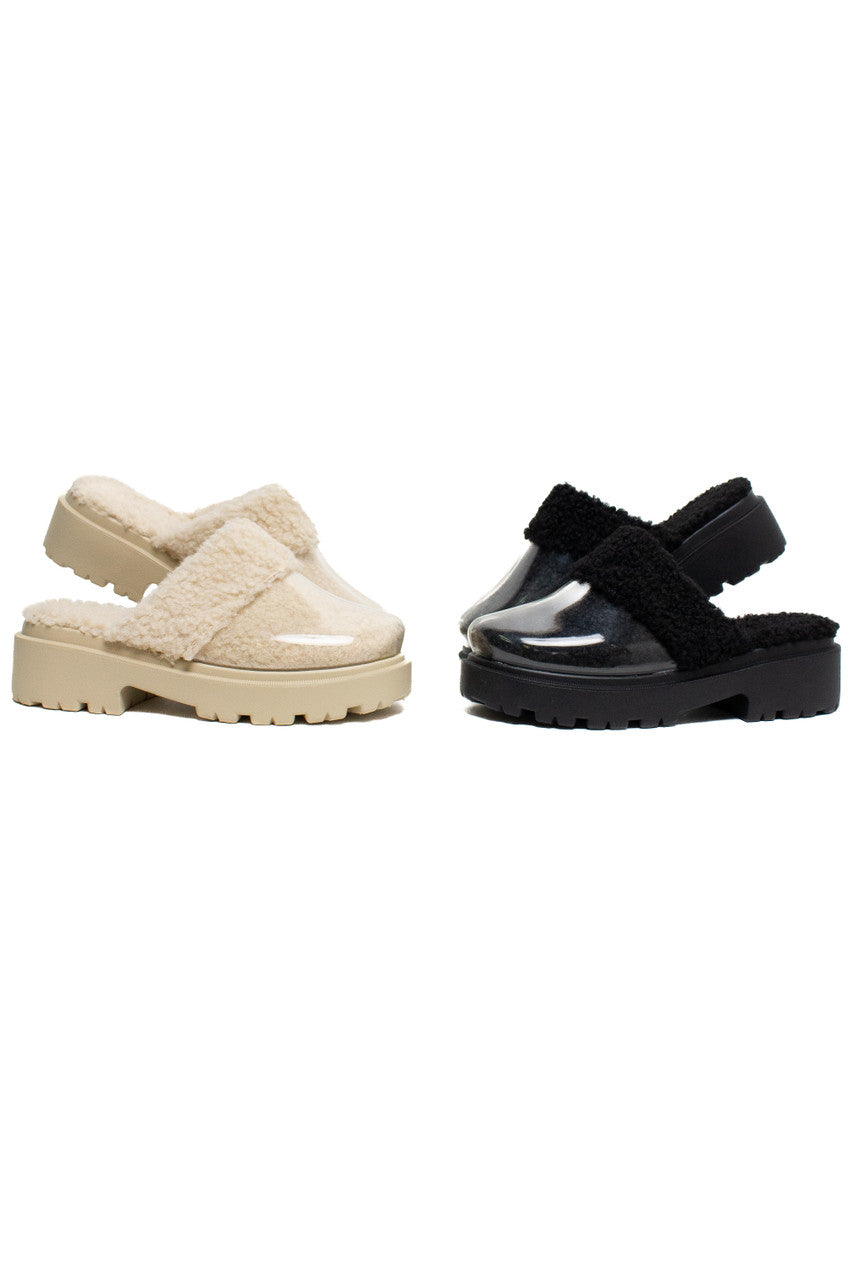Chunky Sherpa Clogs