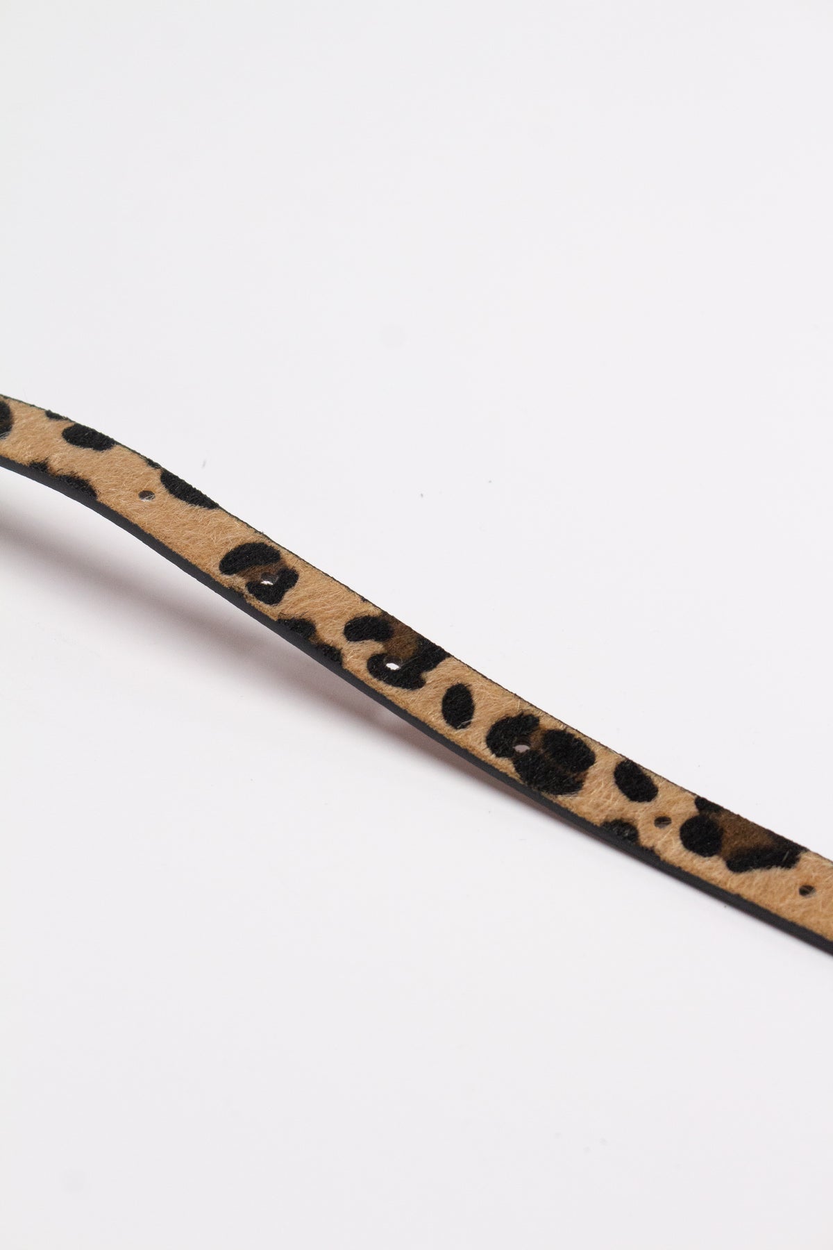 Thin Leopard Print Belt