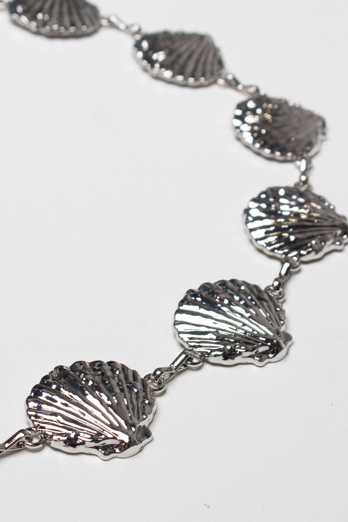 Silver Seashell Chain Belt