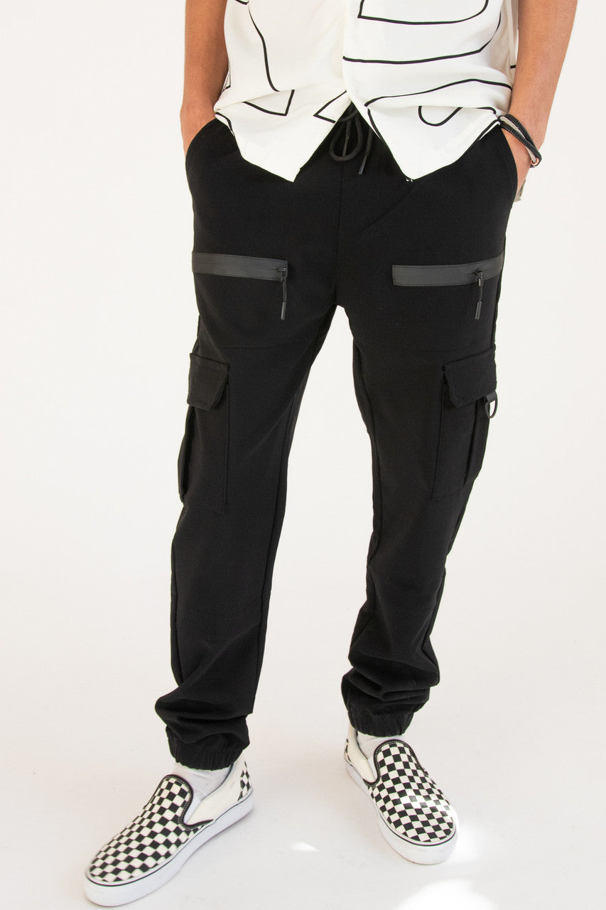 Zipper Cargo Joggers