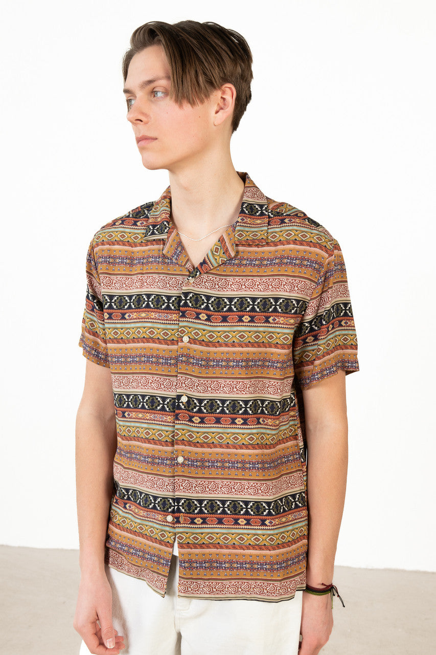 Blanket Stitch Button Up Shirt