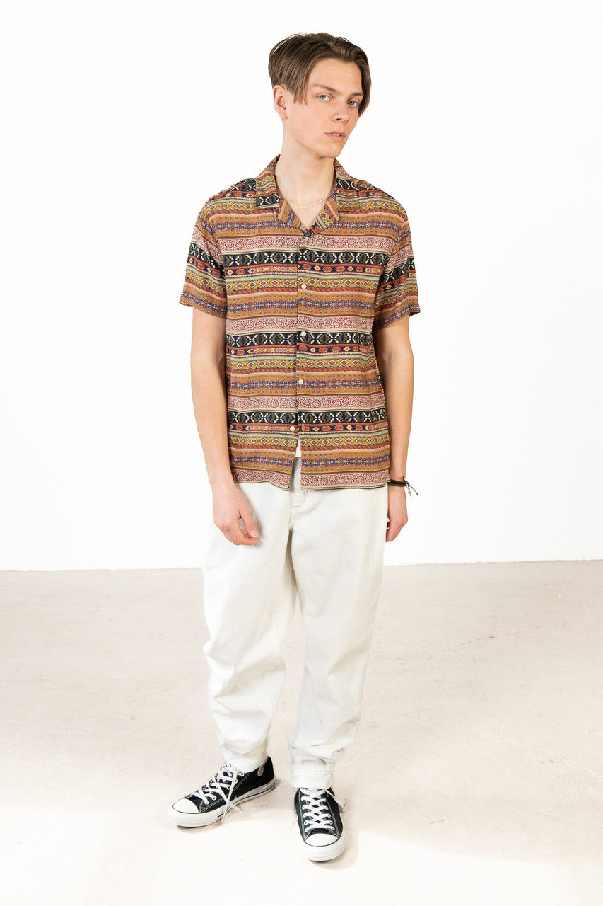 Blanket Stitch Button Up Shirt