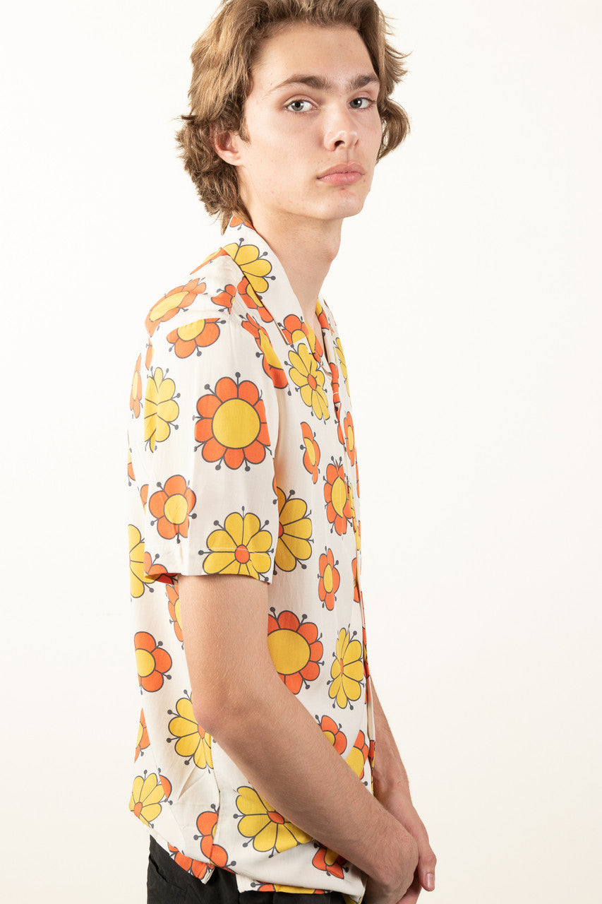 Groovy Floral Button Up Shirt