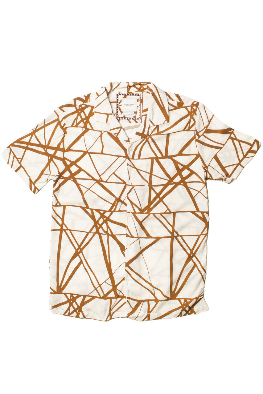 Natural Mosaic Button Up Shirt