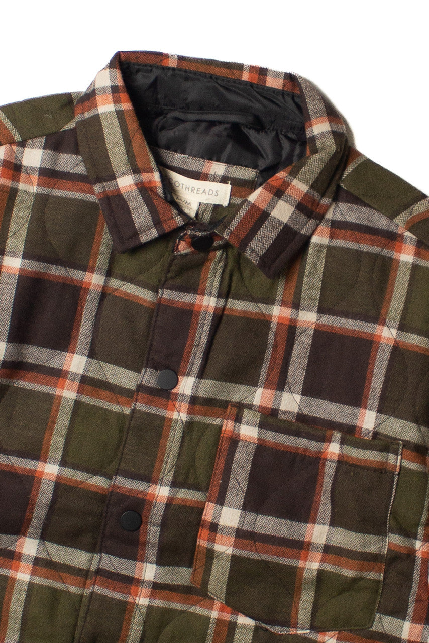 Olive Quilted Flannel