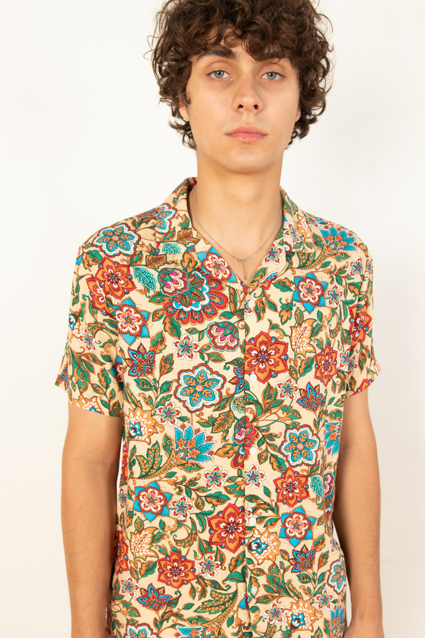 Deep Floral Woven Shirt