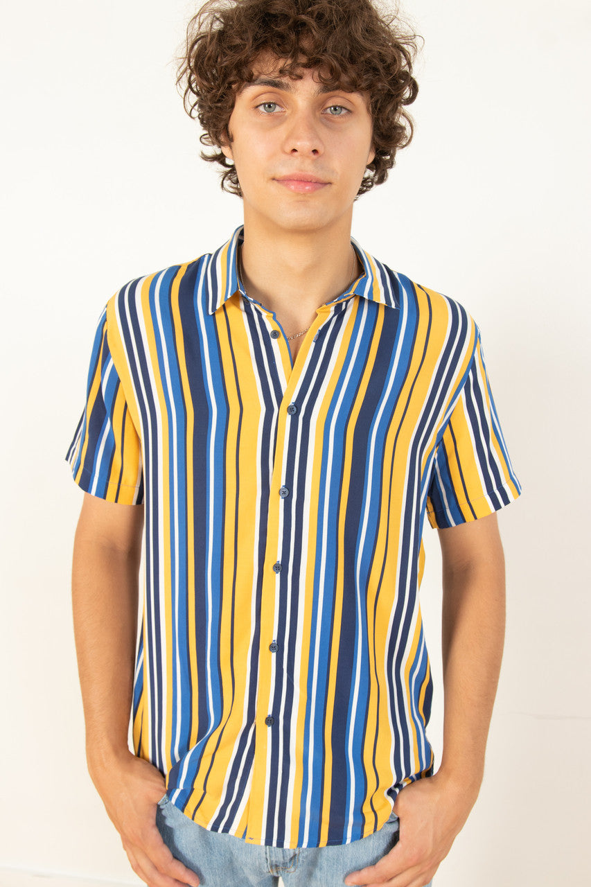Sunny Stripes Button Up Shirt