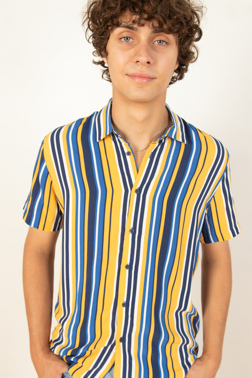 Sunny Stripes Button Up Shirt