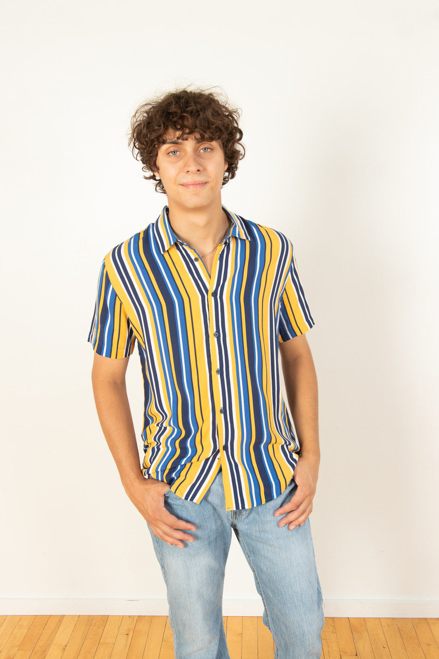 Sunny Stripes Button Up Shirt