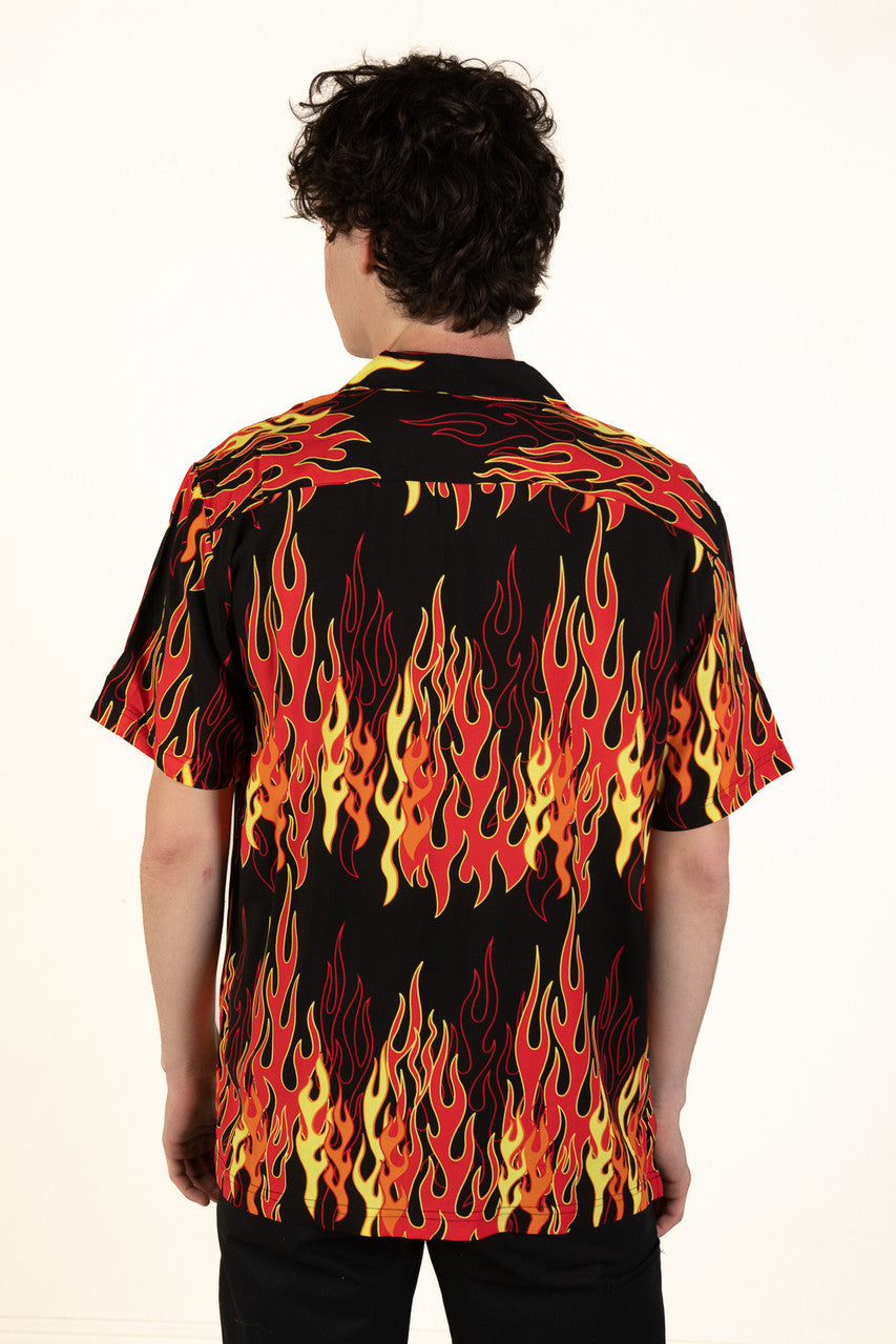 Y2K Flame Shirt
