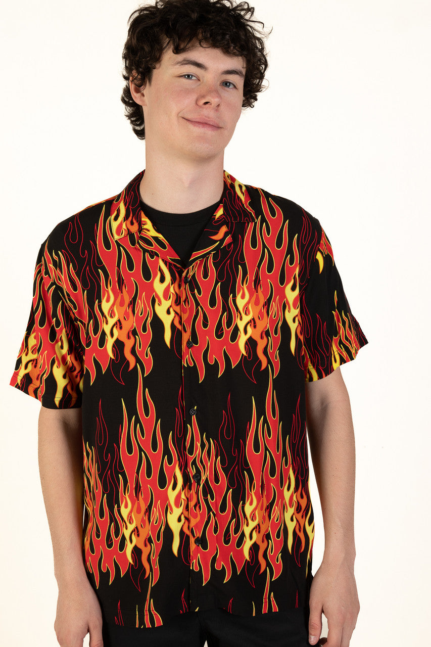 Y2K Flame Shirt