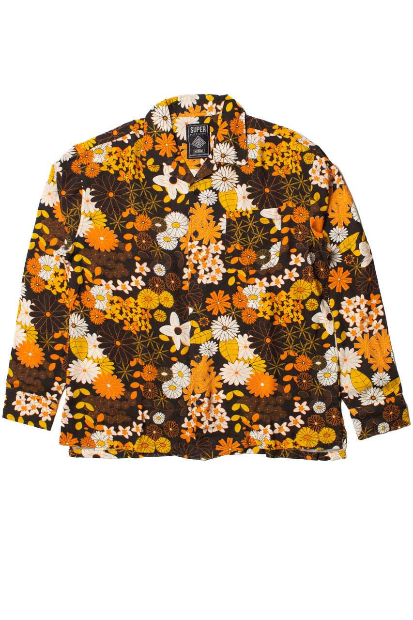Throwback Floral Long Sleeve Button Up Shirt