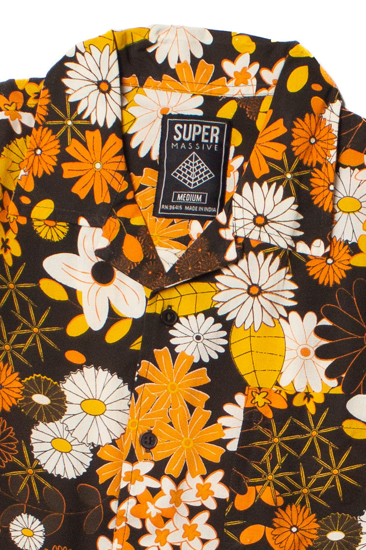 Throwback Floral Long Sleeve Button Up Shirt