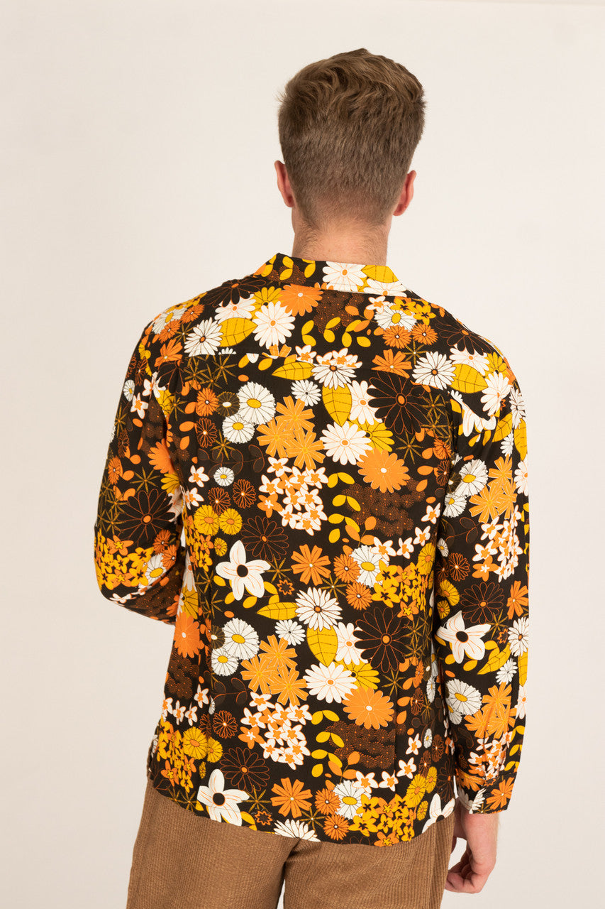 Throwback Floral Long Sleeve Button Up Shirt