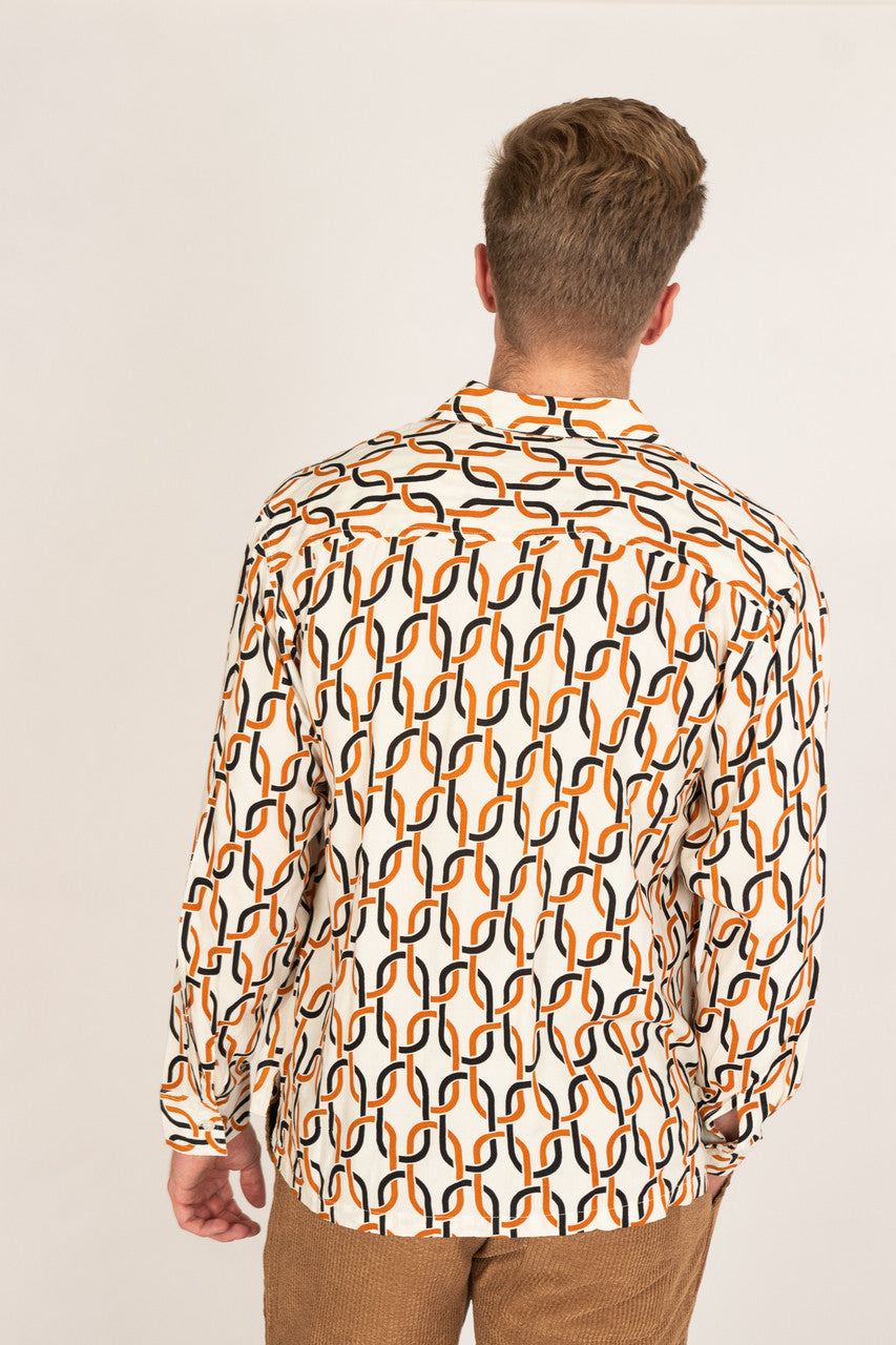 Chain Reaction Long Sleeve Button Up Shirt