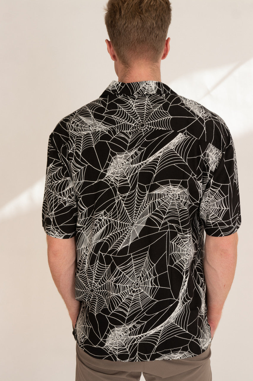 Spiderweb Button Up Shirt