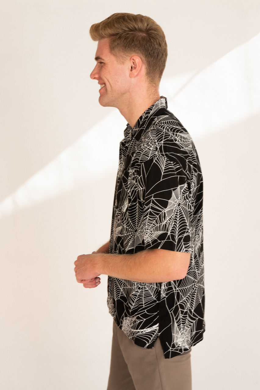 Spiderweb Button Up Shirt