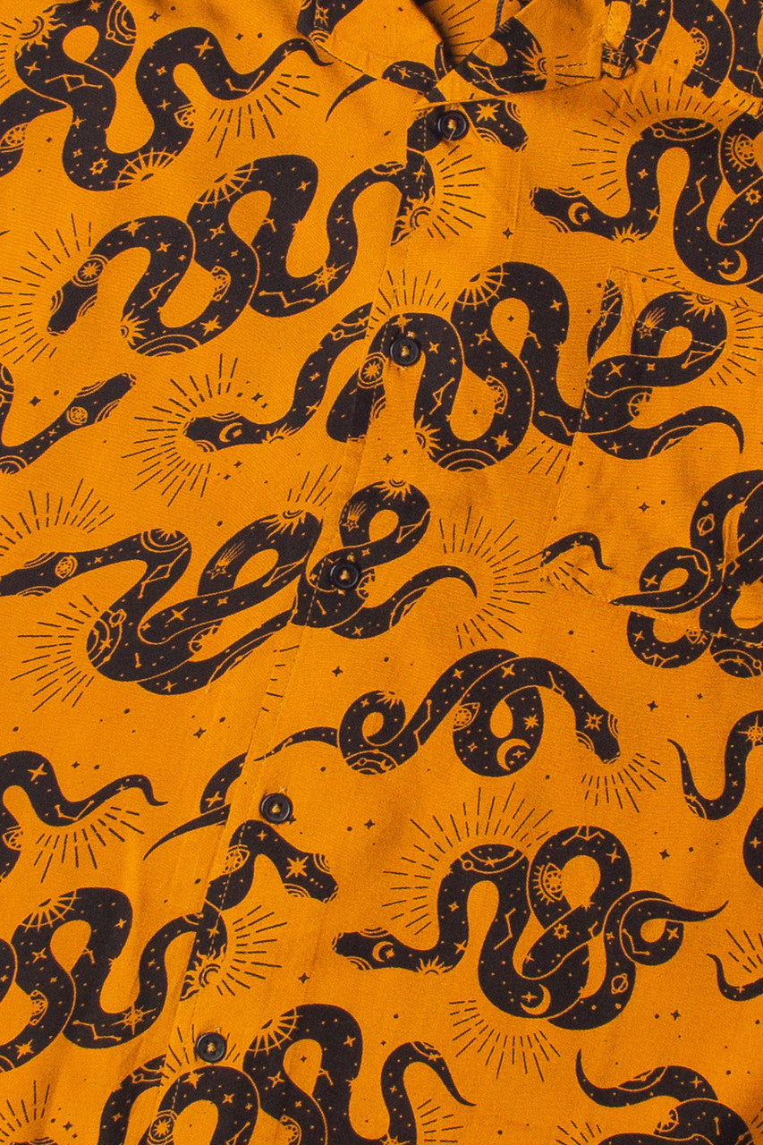 Celestial Snake Button Up Shirt