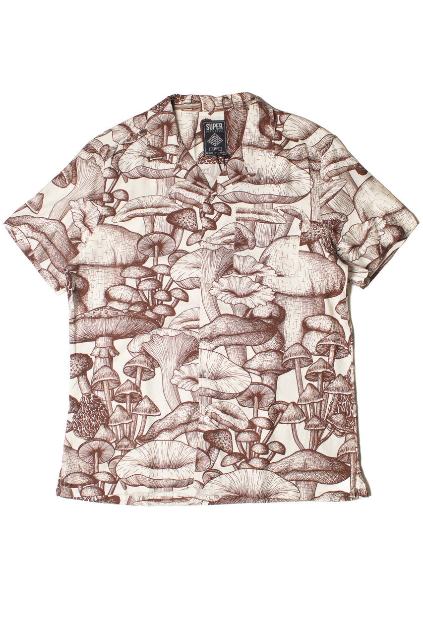 Woodland Mushrooms Button Up Shirt