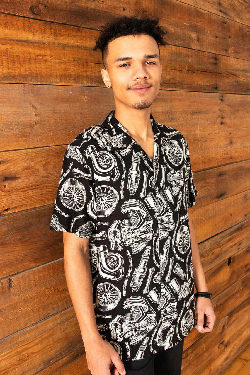 Start Your Engines Button Up Shirt