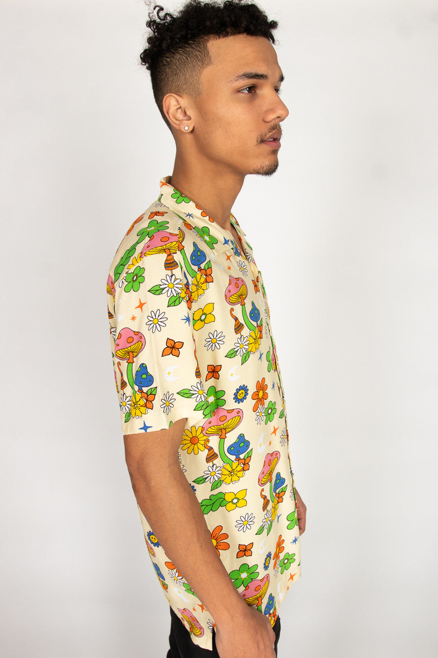Mushroom Meadow Button Up Shirt