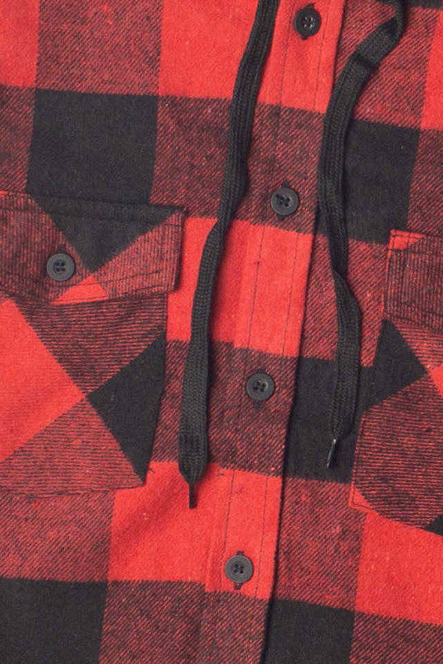 Hooded Flannel Shirt