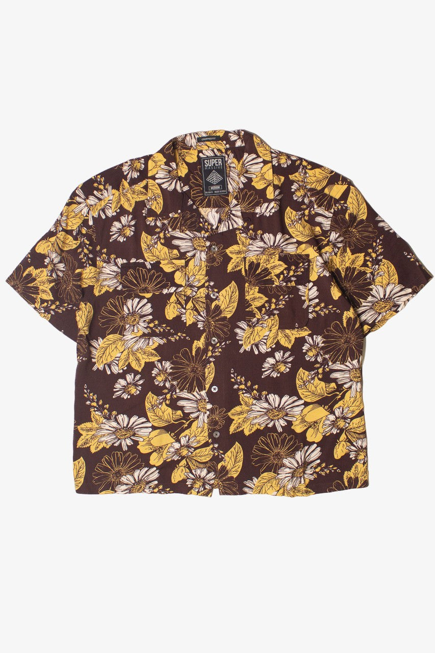 Daisy Field Crop Fit Button Up Shirt