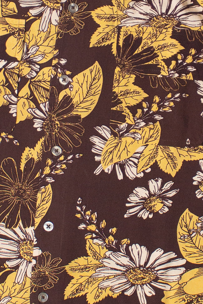 Daisy Field Crop Fit Button Up Shirt