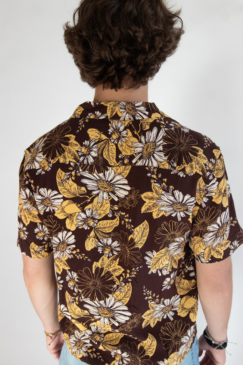 Daisy Field Crop Fit Button Up Shirt