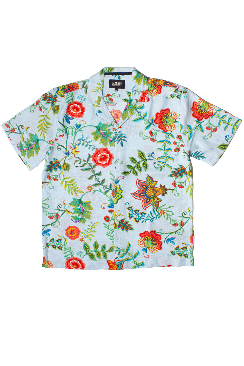 Paisley Floral Tapestry Button Up Shirt