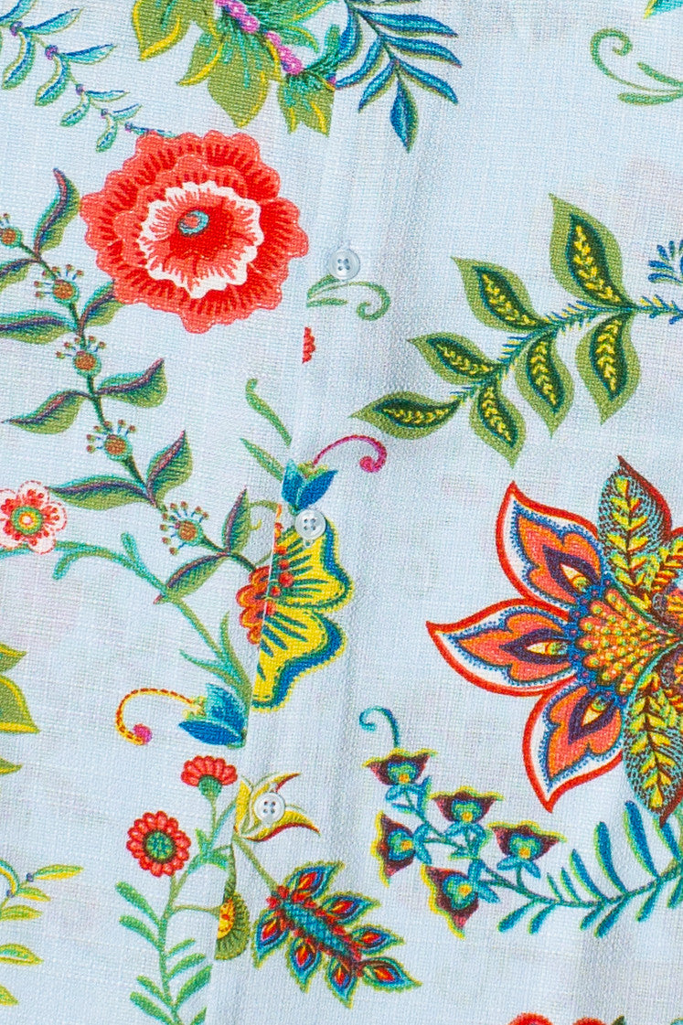 Paisley Floral Tapestry Button Up Shirt