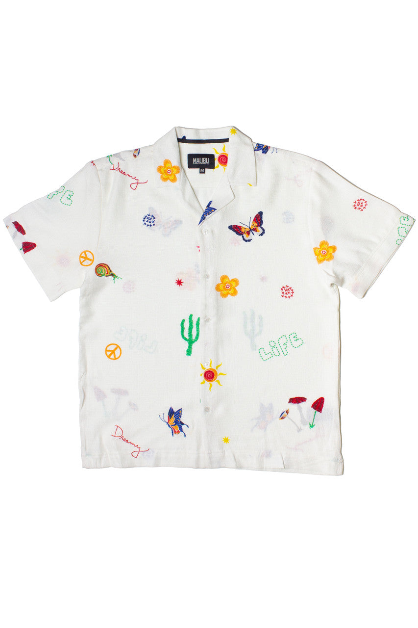 Summer Doodles Button Up Shirt