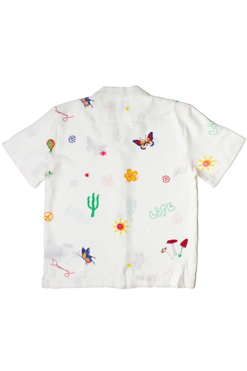 Summer Doodles Button Up Shirt