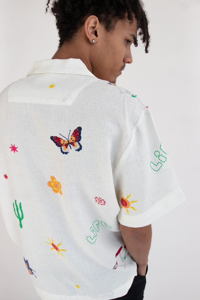 Summer Doodles Button Up Shirt