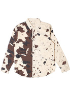 Steer Clear Cow Print Button Up Shirt