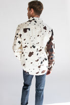 Steer Clear Cow Print Button Up Shirt