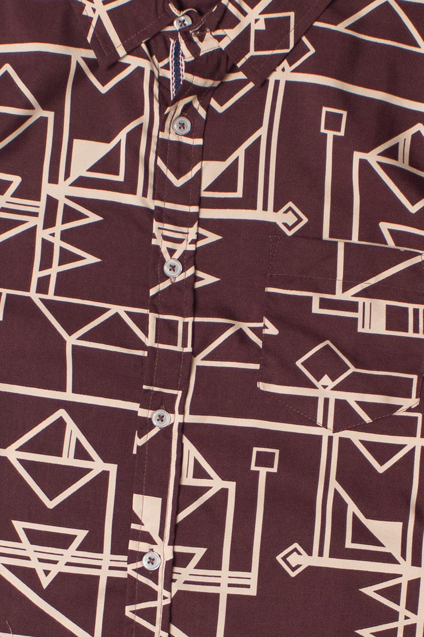 70's Geometric Button Up Shirt