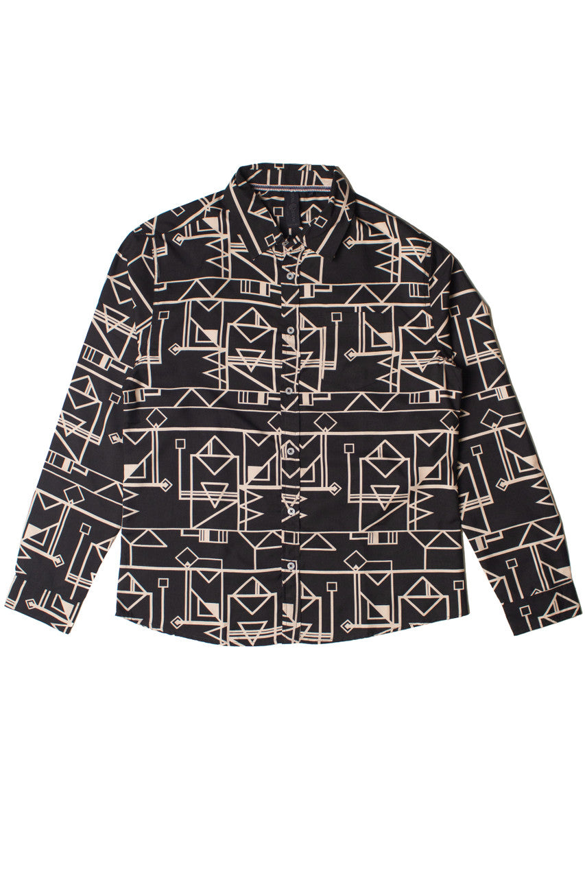 70's Geometric Button Up Shirt