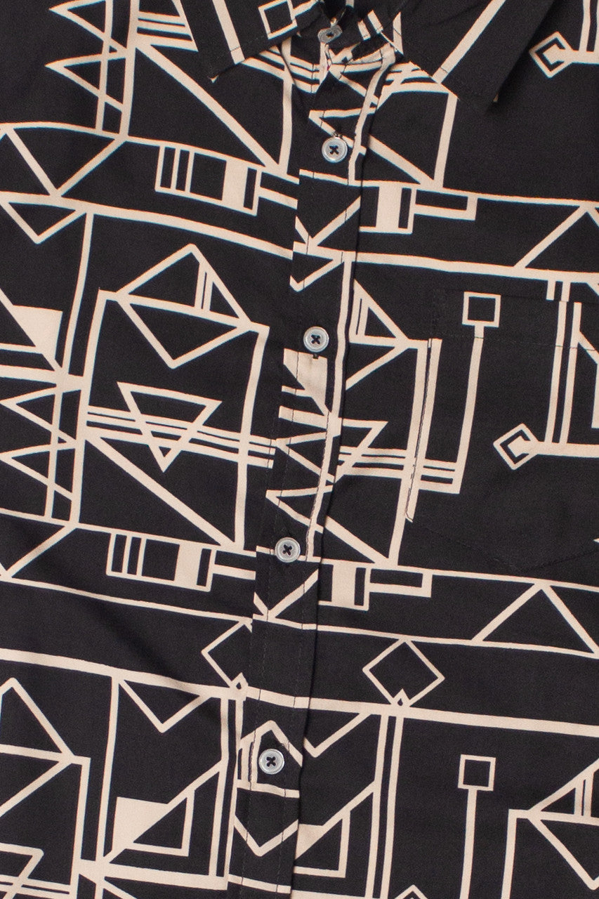 70's Geometric Button Up Shirt