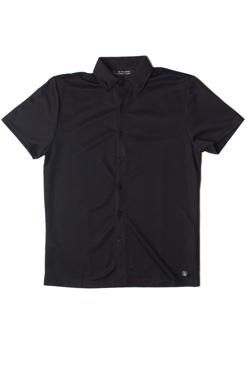 Heavyweight Knit Button Up Shirt