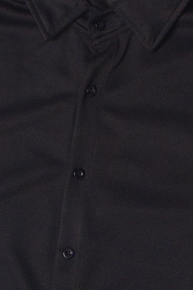 Heavyweight Knit Button Up Shirt