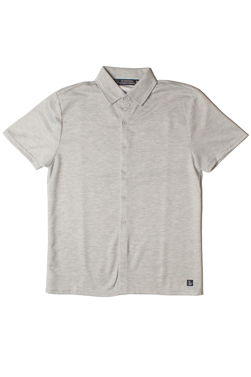 Heavyweight Knit Button Up Shirt