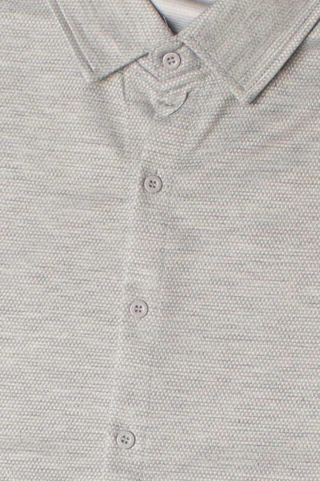 Heavyweight Knit Button Up Shirt