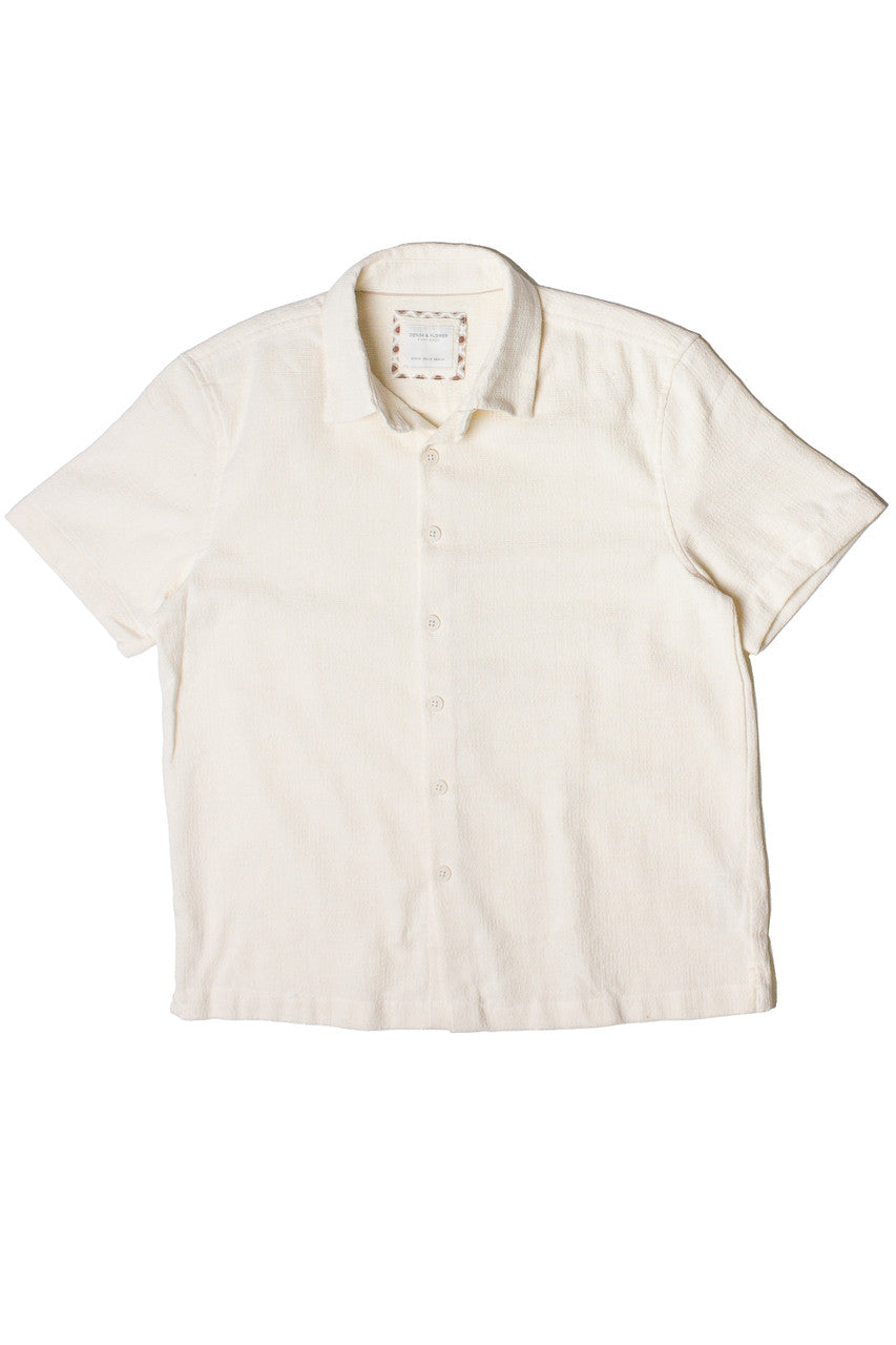 Alabaster Textured Button Up Shirt