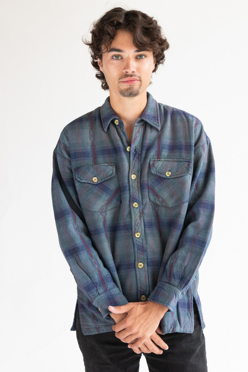 Assorted Blue Heavyweight Flannels