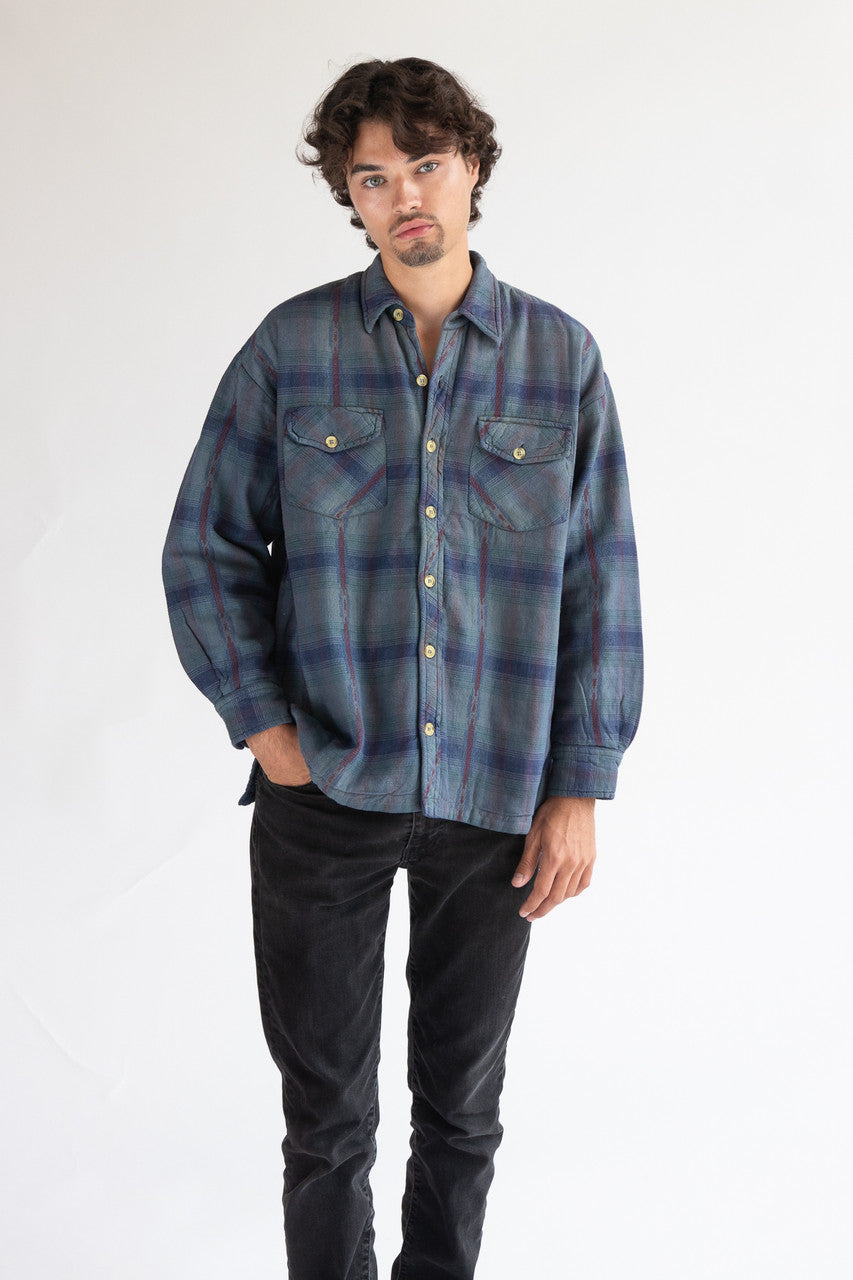 Assorted Blue Heavyweight Flannels