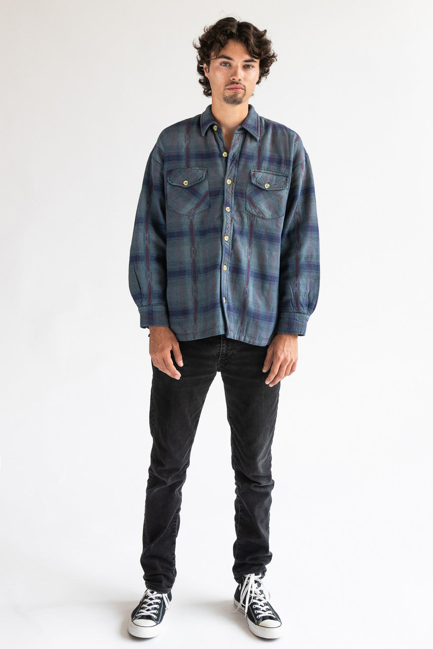 Assorted Blue Heavyweight Flannels