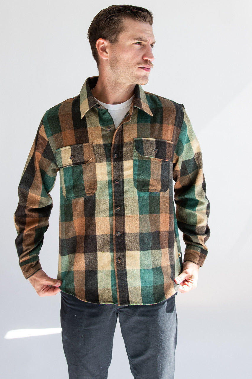 Earth Tones Brushed Flannel