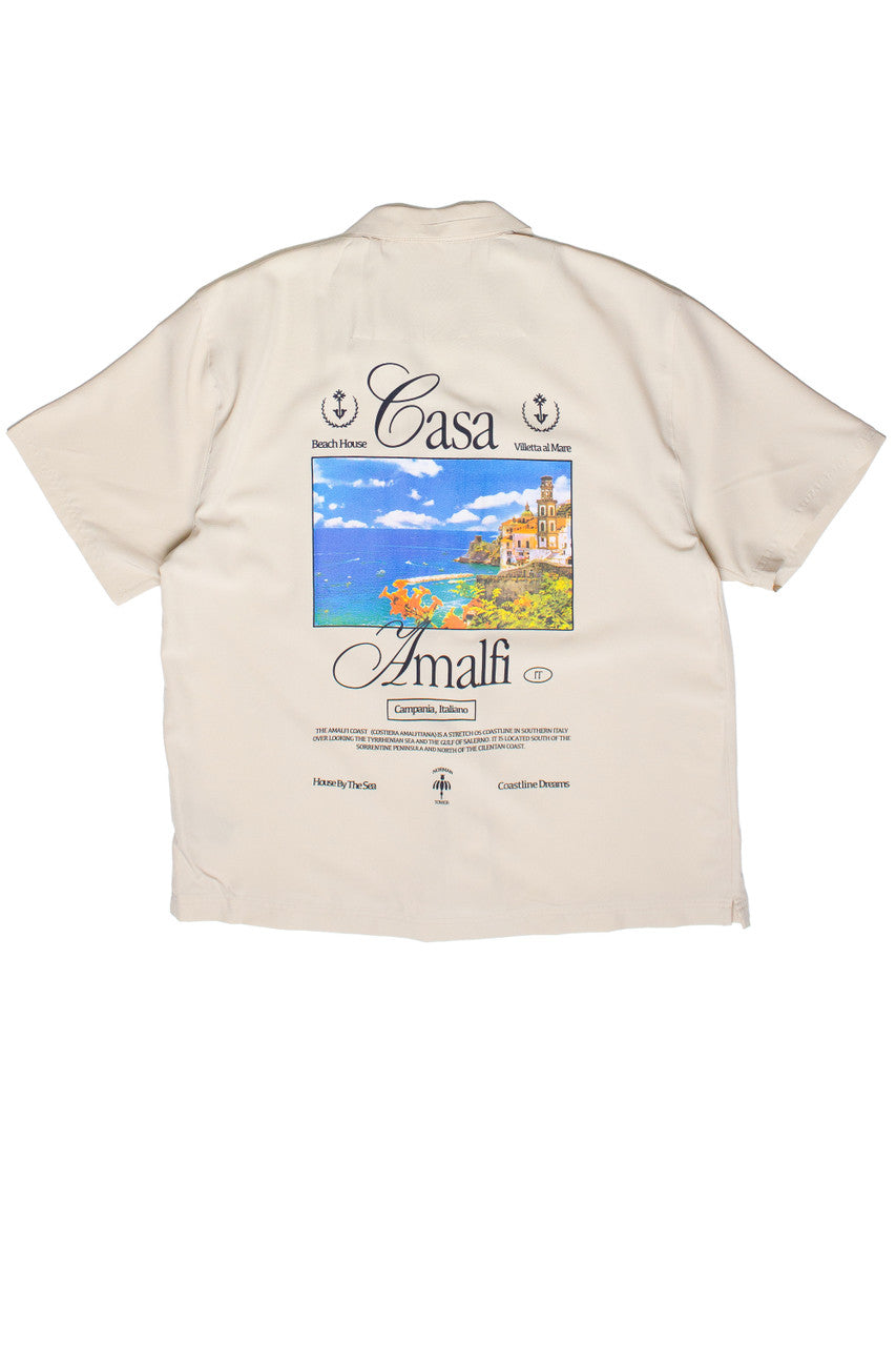 Printed Graphic Button Up Shirt