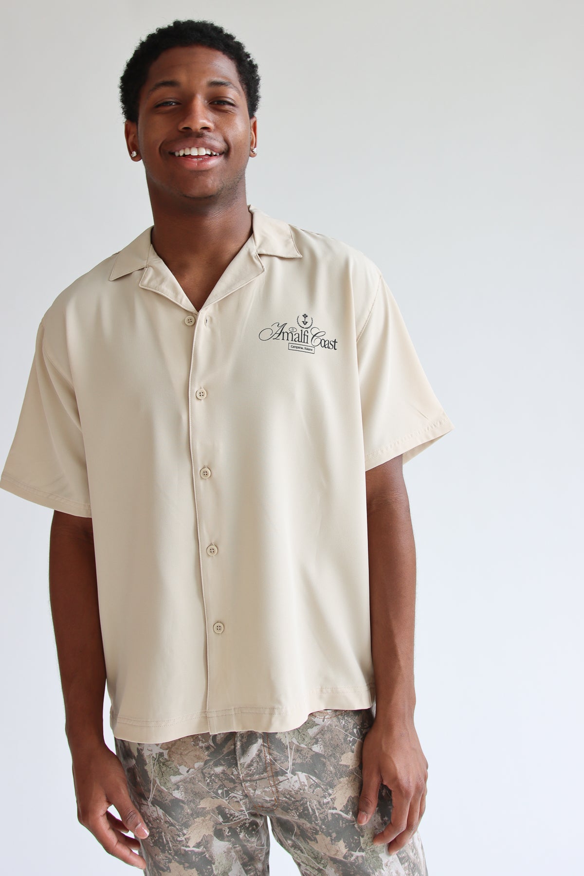 Amalfi Coast Button Up